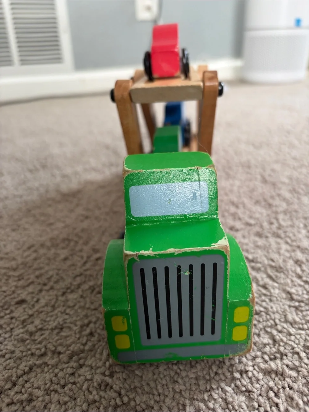 Melissa & Doug Car Carrier Truck & Cars Wooden Toy Set - Picture 2 of 3